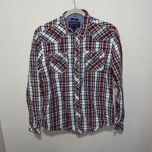 American Rag Men’s Button Down Shirt Size L Multicolor Plaid